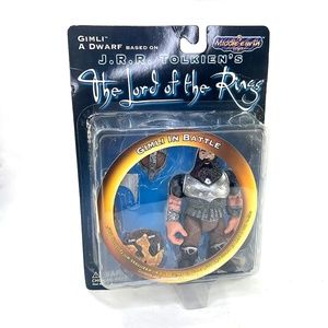 Vintage Lord of the Rings - "Gimli in Battle" Figure by Toy Vault